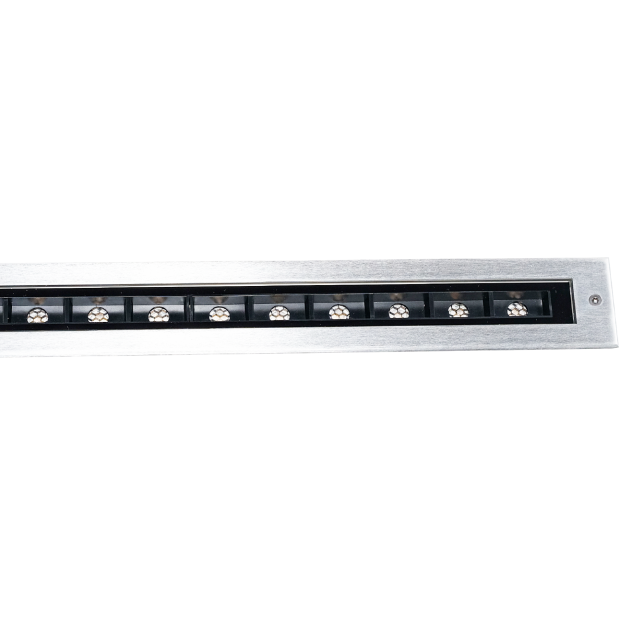 Architectural outdoor lighting symmetrical linear inground LED light Kapelux 02RQBB2456P
