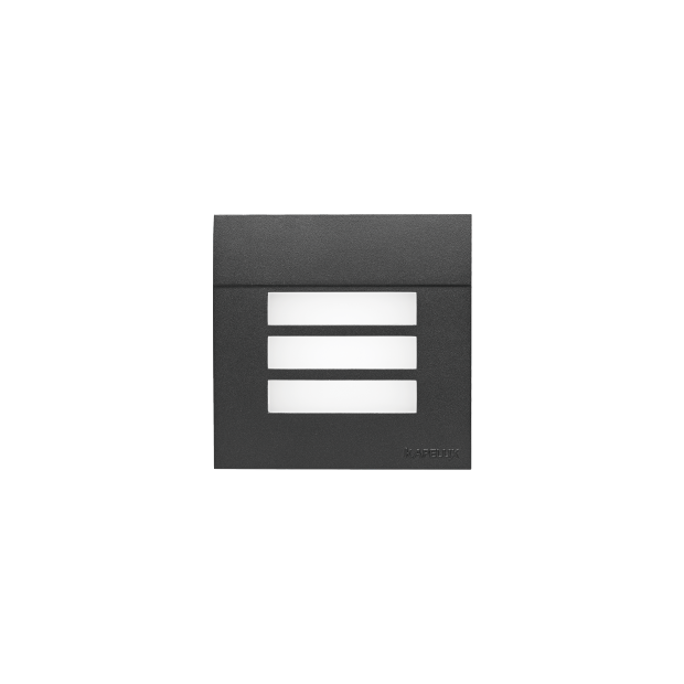 Kapelux 01CXD0934 recessed wall light installed in landscape exterior