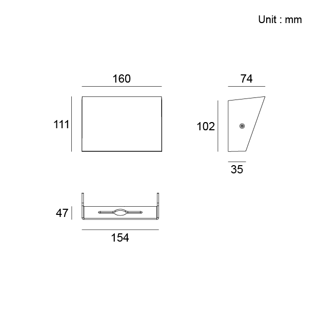 Surface Mount Architectural Outdoor Lighting Wall Washer IP65 Kapelux 07FEDB0656