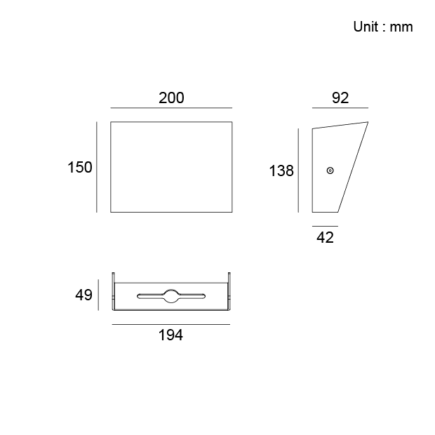 Surface Mounting Wall Washer Light Architectural Outdoor Lighting Kapelux 07FFDB1656 façade illumination