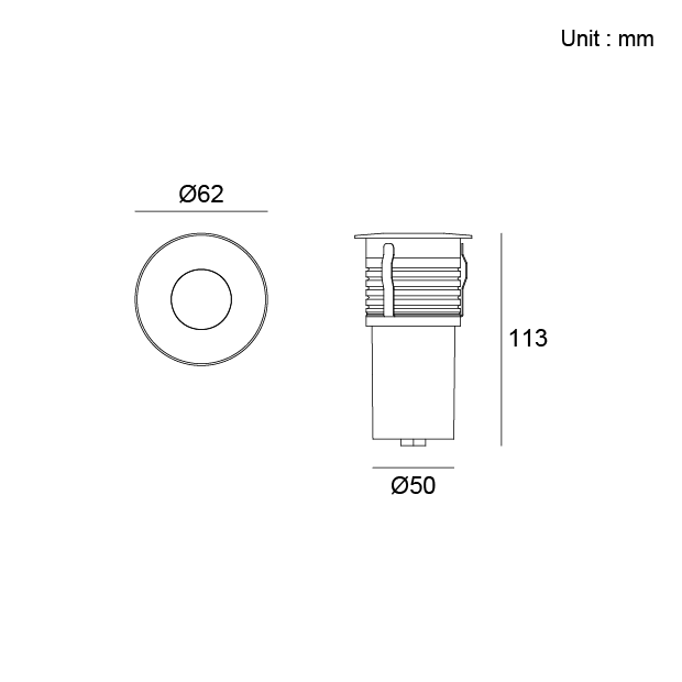 Kapelux 02IURB0125B Small Style Inground Light – Architectural Outdoor Lighting LED Fixture