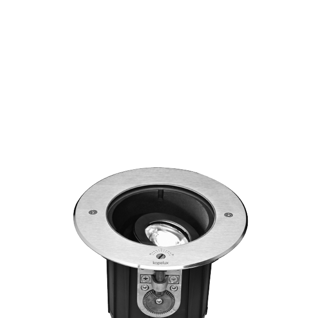 Tiltable architectural inground LED light for façade and landscape lighting