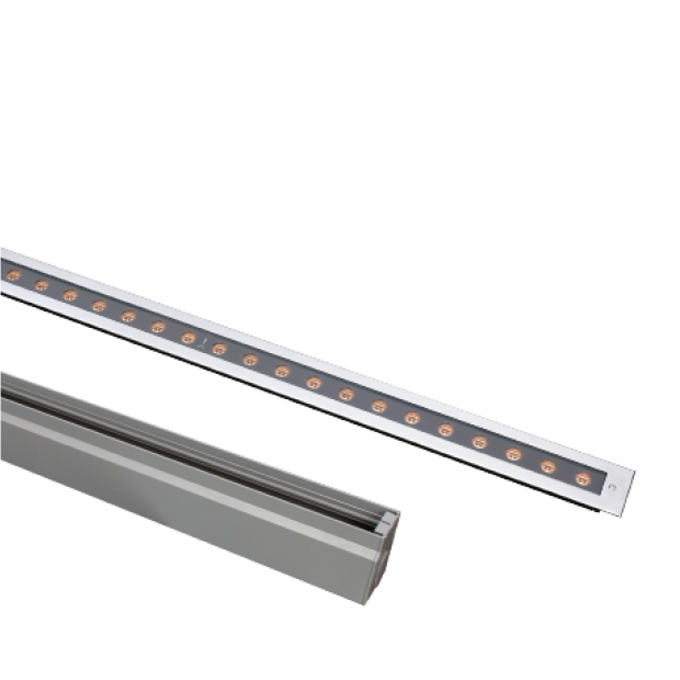 Architectural outdoor lighting linear inground light 02RLBC2457 for landscape pathway and façade lighting