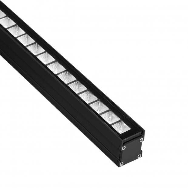 Architectural Outdoor Lighting linear inground light Kapelux 02SKB3657 anti glare soft beam fixture for landscape and pathway illumination