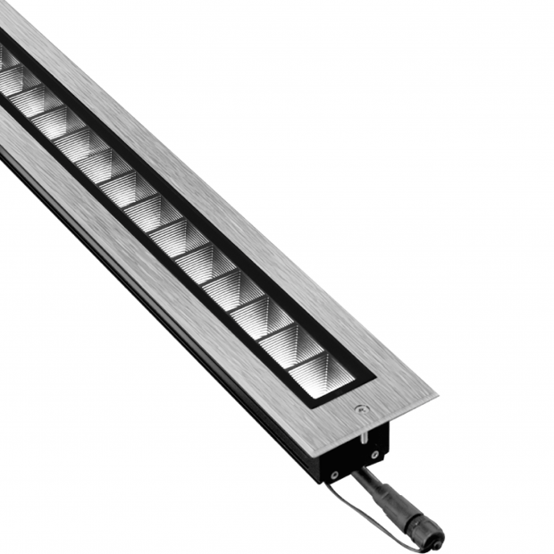 Kapelux 02RKB4557 anti glare soft beam 316L stainless steel linear inground architectural outdoor lighting fixture