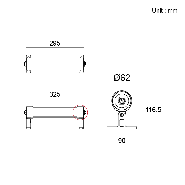 Underwater spotlight IP68 architectural outdoor lighting for pools and fountains