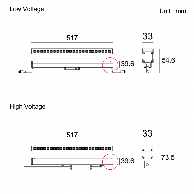 Kapelux trimless anti-glare inground light 02GBCB2456 architectural outdoor lighting fixture