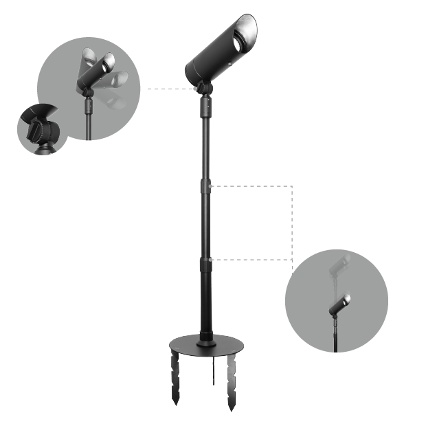Kapelux 03TPKB0171 LED garden spotlight for landscape architectural outdoor lighting