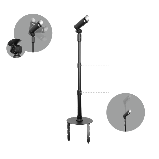 Kapelux 03TNKB0126 architectural outdoor garden spotlight for landscape lighting
