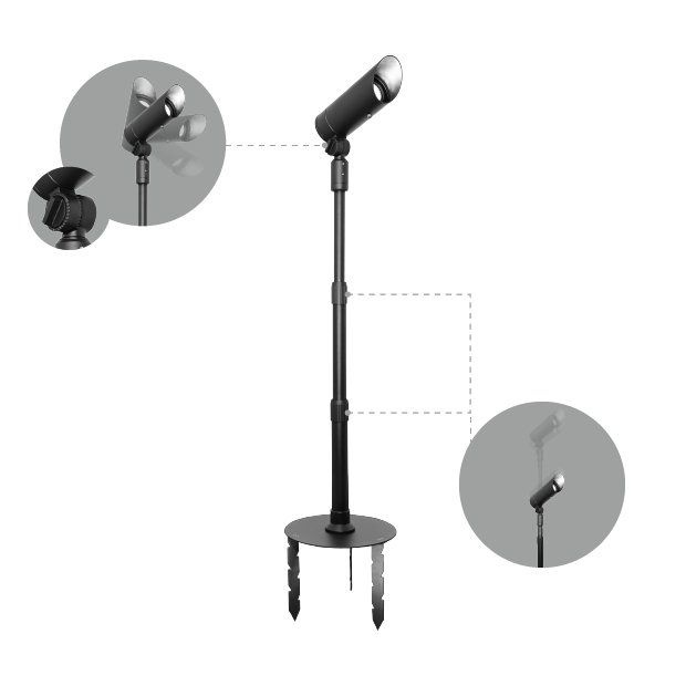 Spot Light Garden Light 03TOKB0128 LED architectural outdoor lighting fixture for landscape illumination
