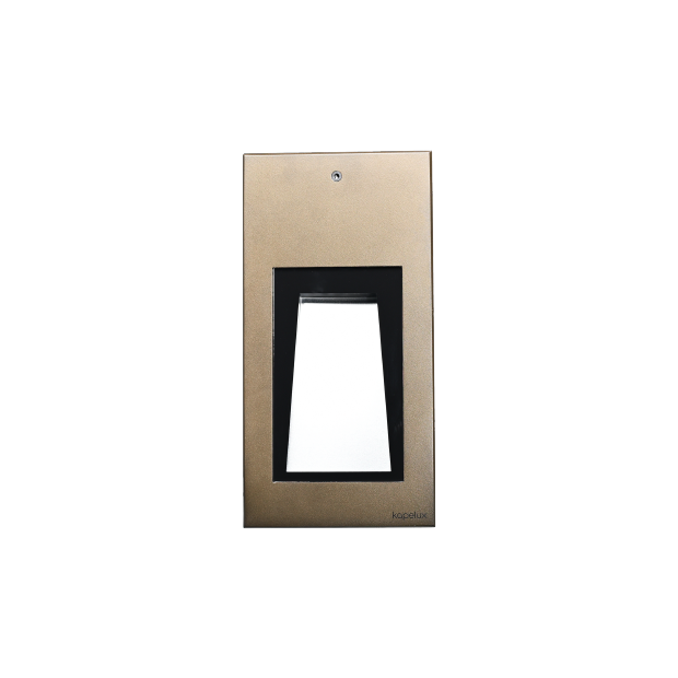 Kapelux SS Thin Stainless Steel Recessed Wall Light 01EBAB0129 outdoor architectural LED lighting