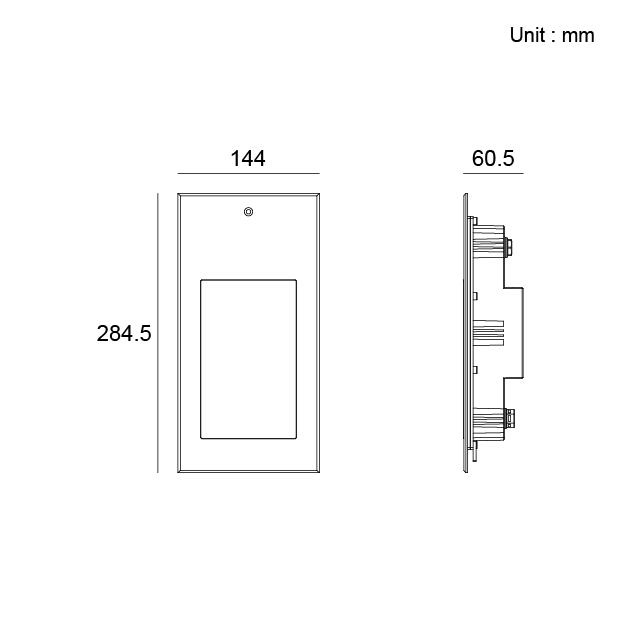 Kapelux SS Thin Recessed Wall Light – Architectural Stainless Steel LED Outdoor Lighting