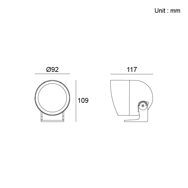 Architectural Outdoor Lighting Spot Light Kapelux 03BVB0128 for landscape and façade illumination