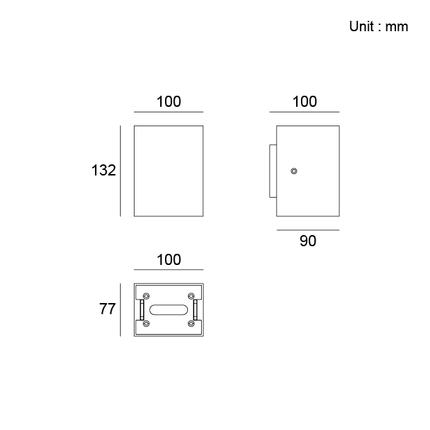 Kapelux Soft Beam Surface Mount Wall Washer 07GTD0237 outdoor facade lighting