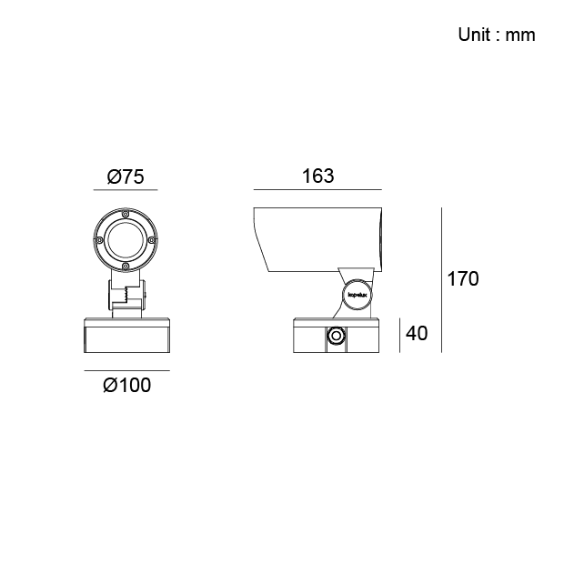 Surface Mounting Wall Light 07PJMB0169 Architectural Outdoor Lighting facade illumination
