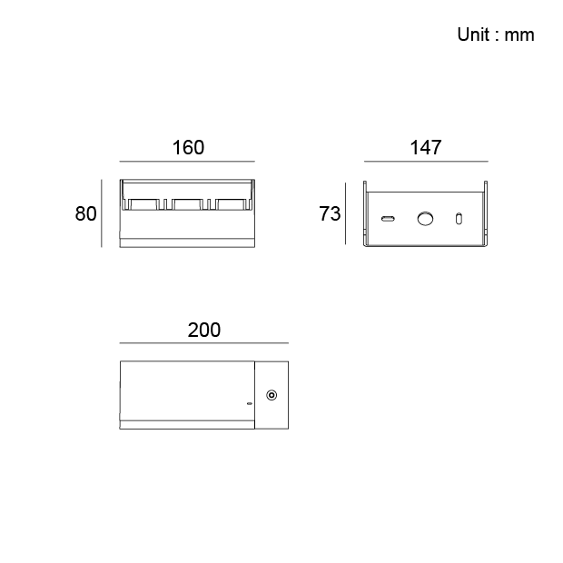 Surface Mounting Asymmetrical Wall Washer Architectural Outdoor Lighting IP66 Kapelux 07FMGC1057