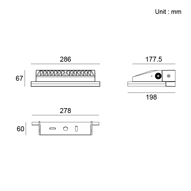 Surface Mount Asymmetrical Wall Washer 07GKBC1257 Architectural Outdoor Lighting