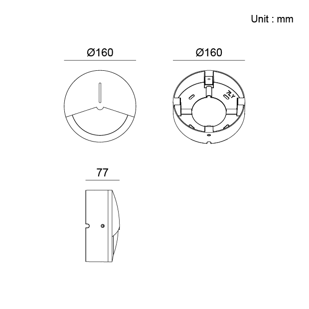 Surface Mounting Wall Light 07KTD3032 architectural outdoor lighting fixture