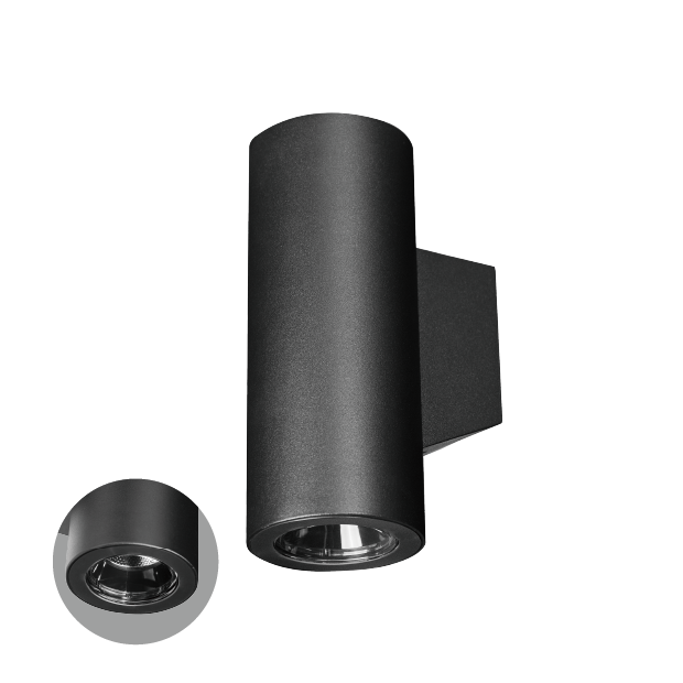 Surface mounting architectural outdoor wall light Kapelux 07BHR0229K dual side illumination