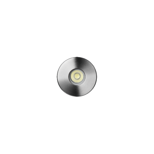 Architectural Outdoor Lighting Symmetrical Linear Inground Light Kapelux 02XARB0157 installed in landscape pathway