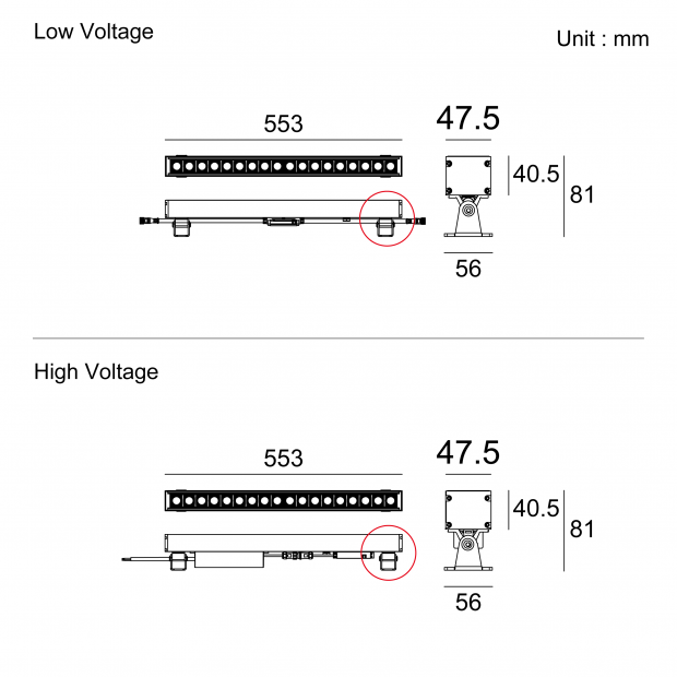 Kapelux 06TLB1857 LED Wall Washer Architectural Lighting Kapelux Linear Wall Washer 06TLB1857 Surface Illumination LED Wall Wash Fixture 06TLB1857 on Architectural Facade Kapelux Wall Washer 06TLB1857 Landscape and Interior Use