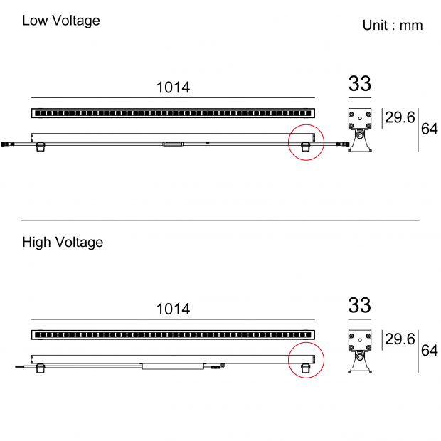 Kapelux 06HDB4856 Linear LED Wall Washer Architectural Lighting