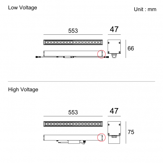 Kapelux Anti Glare Soft Beam Linear Inground Light 02SKB1857 for architectural outdoor lighting and landscape pathways
