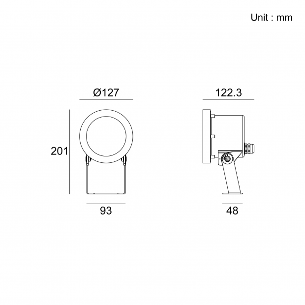 Kapelux 05YGB1057 underwater spotlight IP68 architectural outdoor lighting