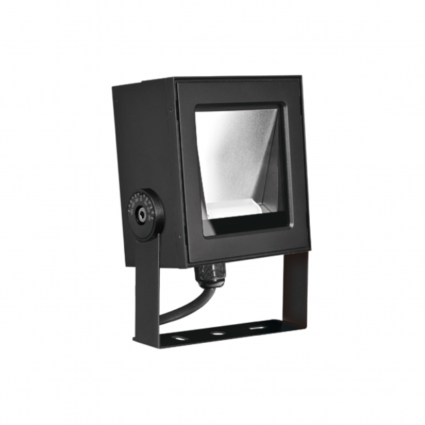 Spot Light Architectural Outdoor Lighting Kapelux Asymmetrical Wall Light 03FMPC1057 façade wall washer