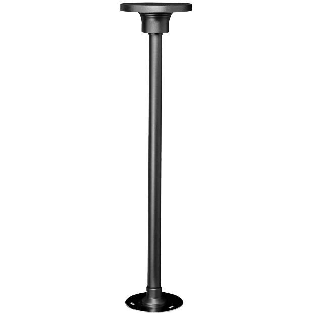 Architectural outdoor bollard garden light for pathway and landscape illumination