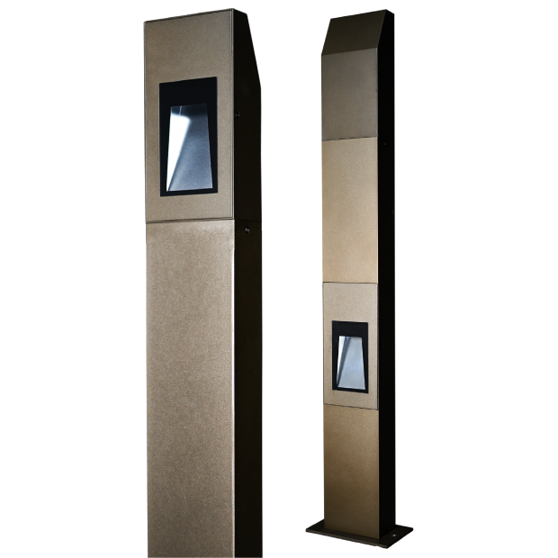 Kapelux trail and lane bollard light 09ECB0269M outdoor pathway lighting