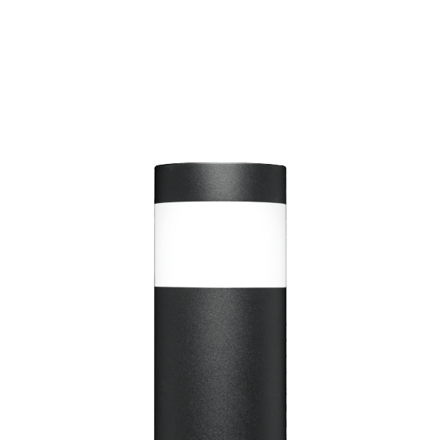 Diffusion 1 LED bollard light for architectural outdoor pathway lighting