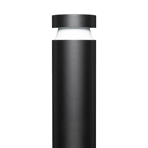 Architectural outdoor bollard light Kapelux Guide 2 for pathway and landscape lighting