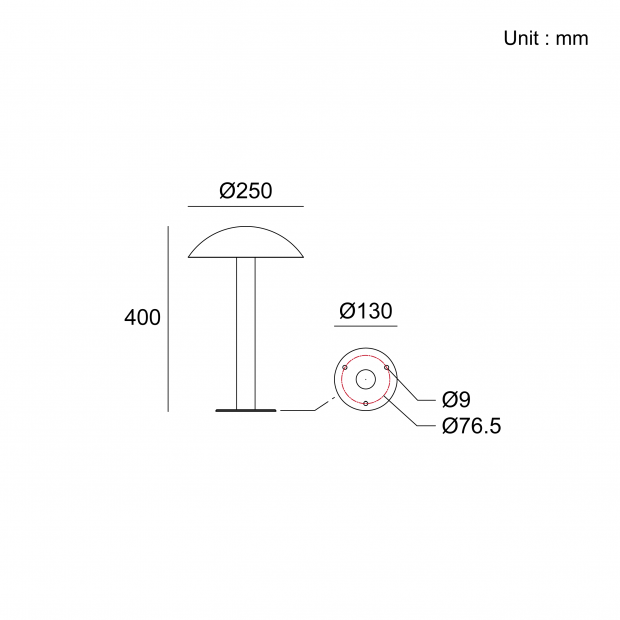 Bollard Light Architectural Outdoor Lighting Kapelux 09CQLD12033 garden pathway fixture